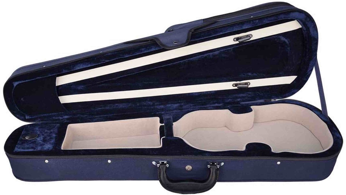 Leonardo VC-1318-BU Elementary Series vioolkoffer gevormd 1/8 blauw