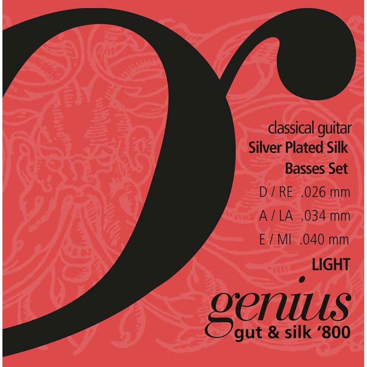 Galli GR2640 snarenset voor klassieke gitaar, Gut & Silk, light tension