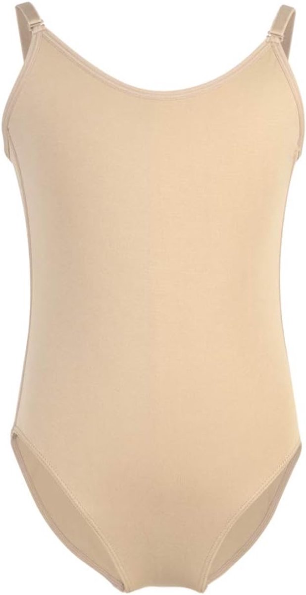 Meisjes hemdje turnpakje voor ballet, dans, gymnastiek, kinderen, naakt, naadloos, onderkleding, danskleding, kostuum met verstelbare bandjes