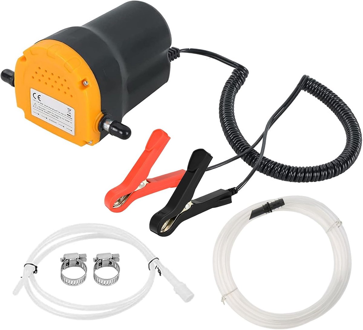 Olieverversingspomp Extractor, Dieselpomp Oliepomp 12V 80W, Dieselpomp Brandstofpompen, Brandstofoverdrachtspomp met leidingen voor auto, motorfiets, boot(pomp geen water, benzine)