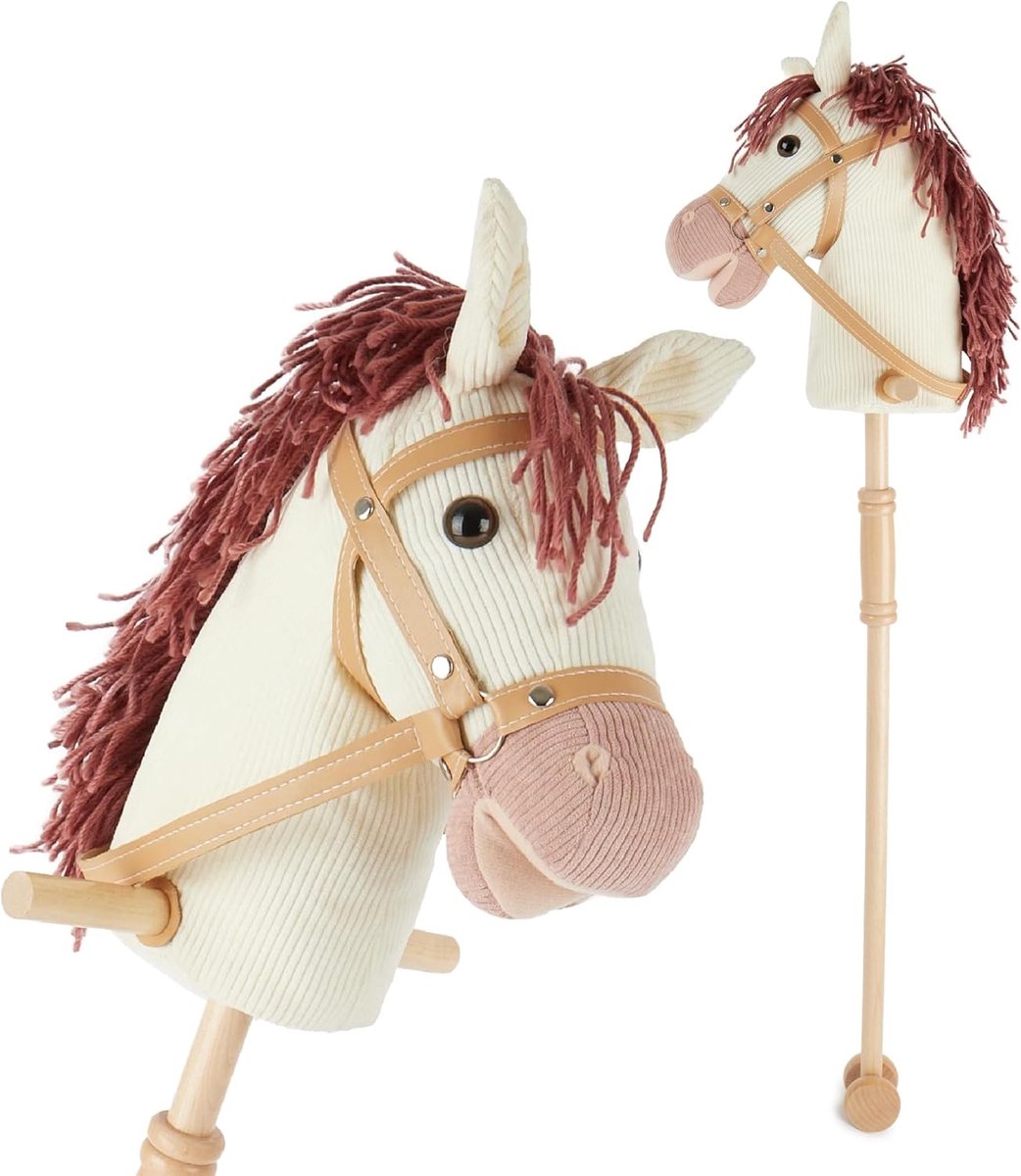 Steckenpferd Kinder Ginger | Hobby Horse Paarden | Steckenpferd Rollen | Houten Stokpaard | Stock Paarden Mooie Steckenpferde voor Kinderen Peuter