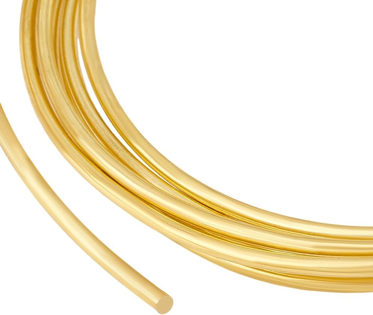 9.84 Feet/3m Bare Solid Messing Draad 6 Gauge/4mm Rond Zuiver Messing Draad voor Sieraden Maken Craft Gem Wrapping