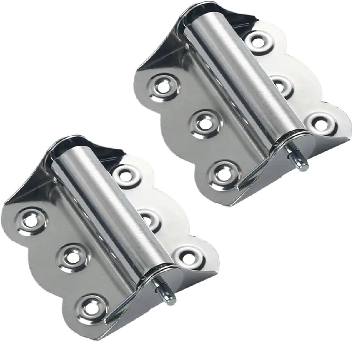 2 Stks/set Rvs Vlinder Scharnier Automatische Sluiten Flush Scharnieren Roestvrij Lente Kast Deur Venster Scharnier Home Hardware