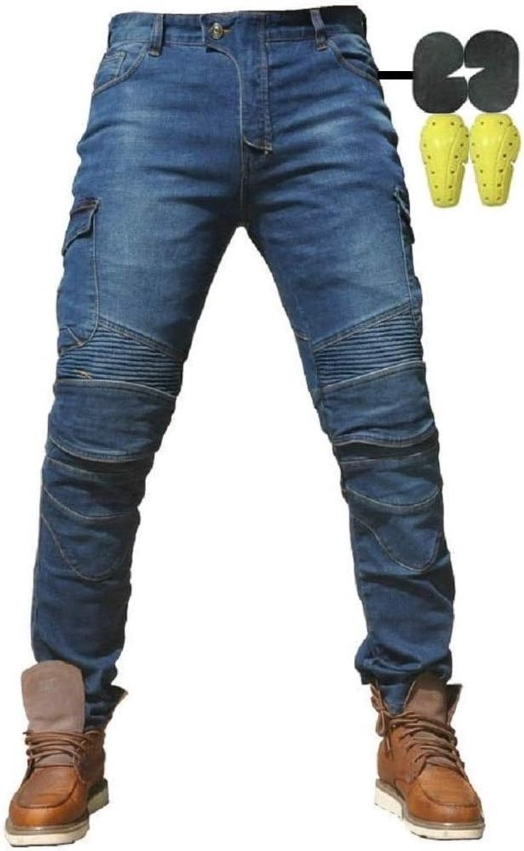 Motorbroek Motorjeans Motor Jeans Fietsbroek Outdoor Fiets Reisbroek 4 x Beschermende Uitrusting