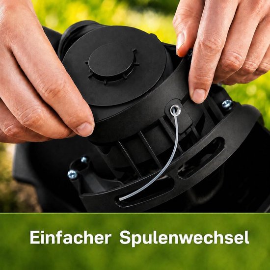 6 x vervanging voor grastrimmer + 1 spoelafdekking deksel deksel geschikt voor ALDI Gardenline elektrische trimmer GLR GLT 450 451 452 453 454 455 456 457 458 459 & GLR 450/1 tot 450/9 — afbeelding 4