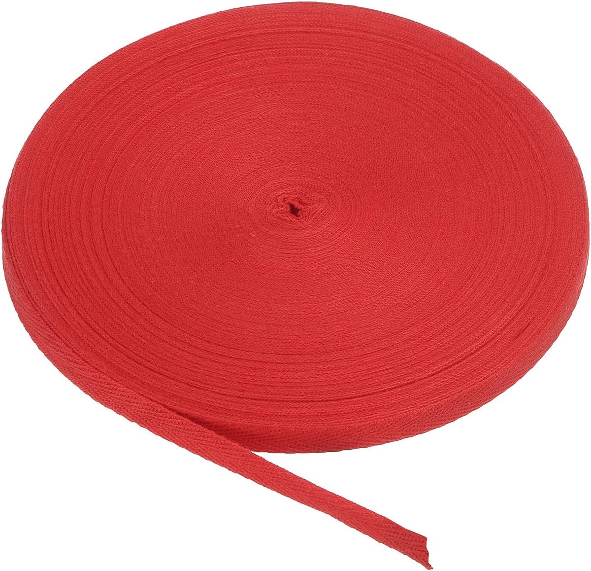 Katoen Twill Tape 3/8 Inch 50 Yards Katoen Lint Bias Binding Tape Visgraat Singelband Trim voor Naaien Gift Wrapping Craft DIY Helder Rood