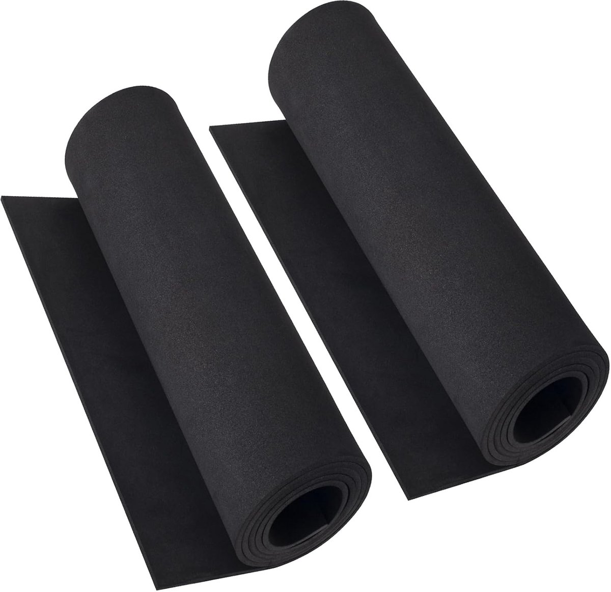 Pakket van 2 zwarte Eva-schuim rollenspel rolvellen, premium Eva Craft Foam 4 mm dik, 35,3 x 150 cm, hoge dichtheid 86 kg / m3 voor rollenspelkostuum, handwerk, doe-het-zelf projecten van Mearcooh