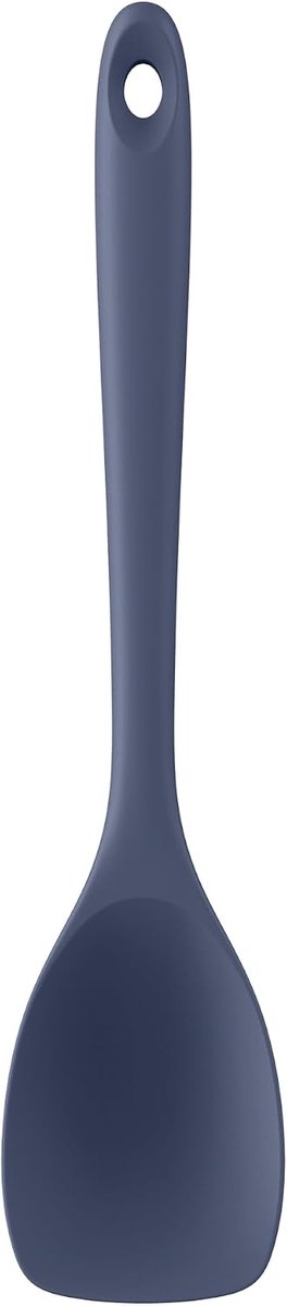 Siliconen Spatel Lepel 315℃ Hittebestendige Kooklepel (Blauw) | Anti-aanbak Keuken Schraper met Schepvorm en Flexibele Rand voor Schrapen Roeren Vouwen Omkeren Serveren