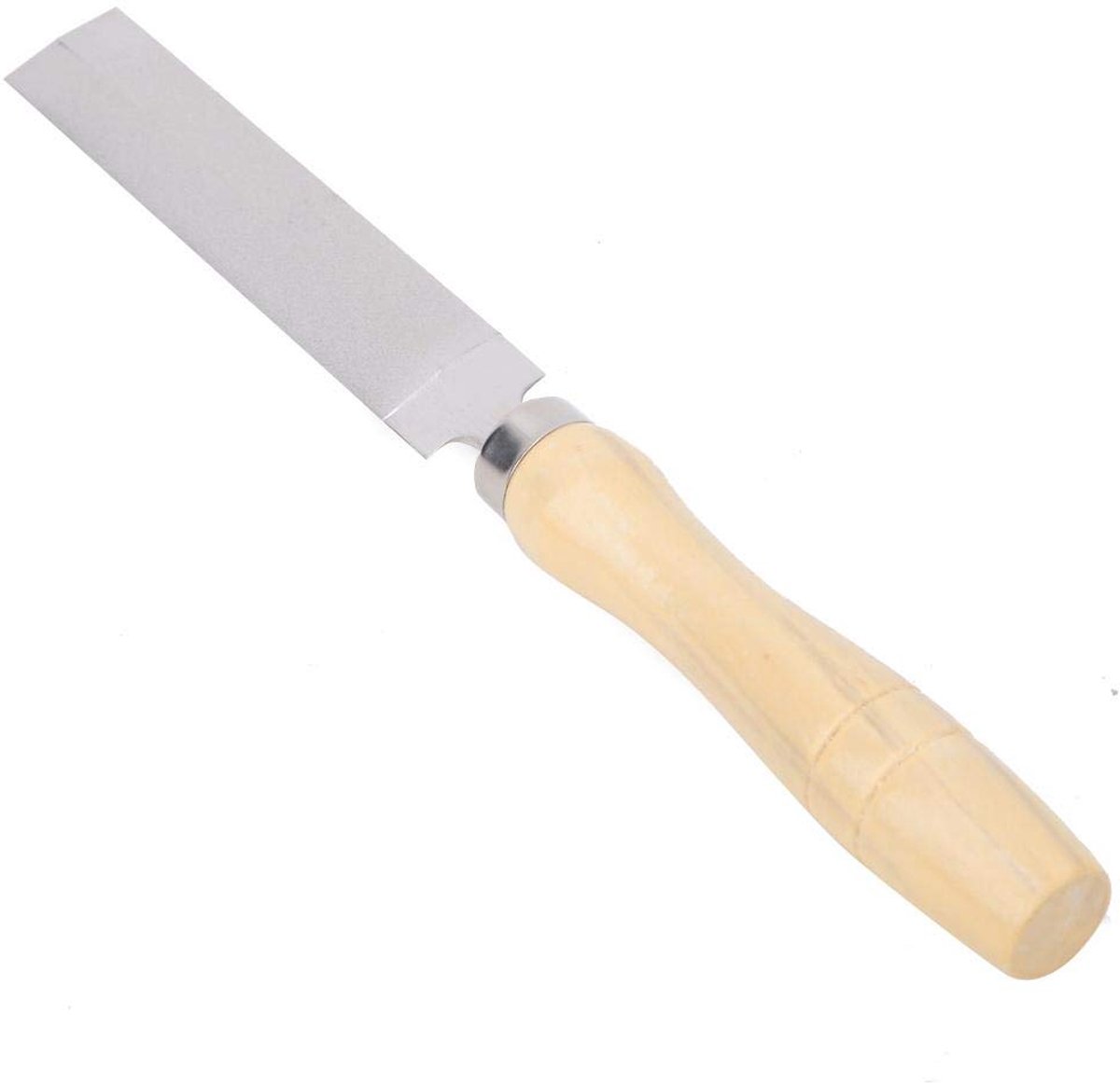 diamantvijl met houten handvat, diamant ruitvormige vijl, metalen slijpen, houtbewerking voor het bewerken van gereedschap, glas, keramiek, edelstenen (10 cm)