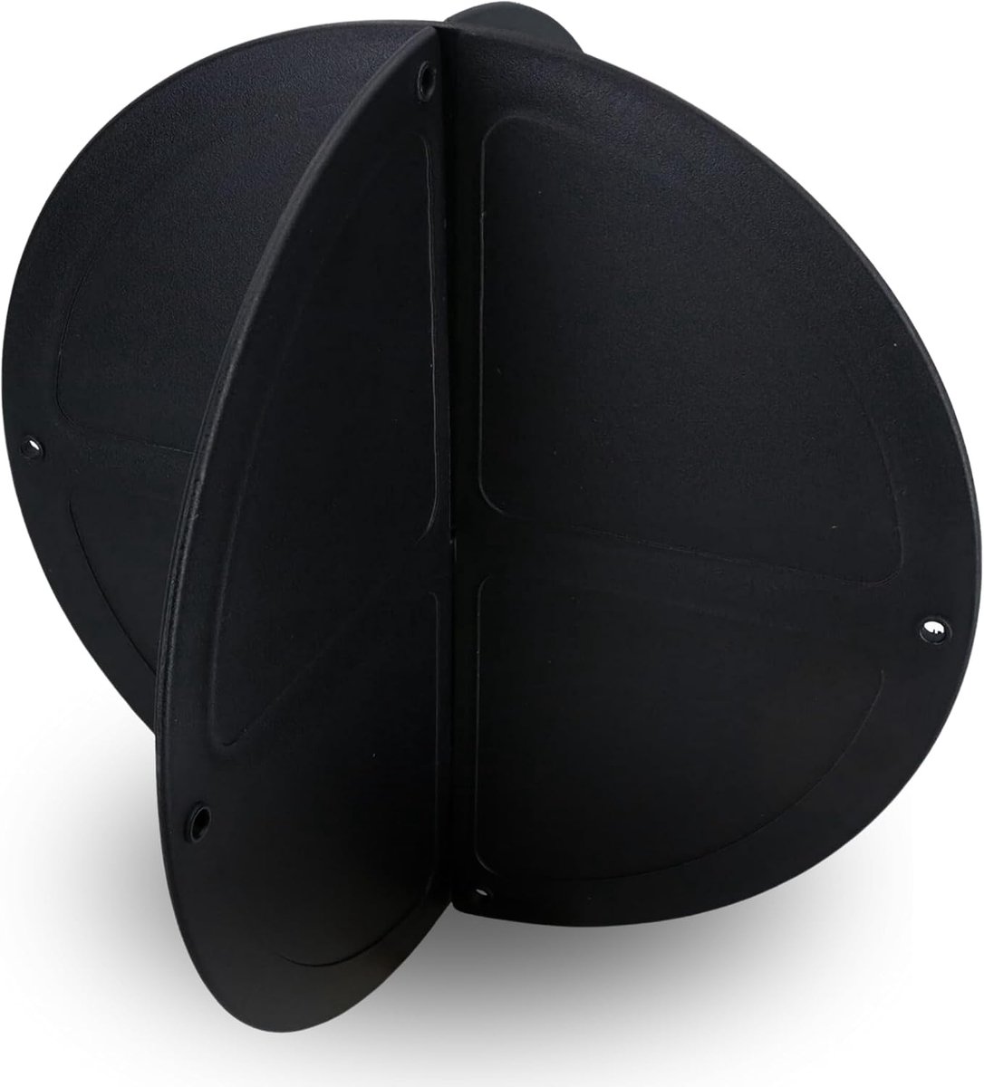 Ankerball 30cm Zwart - Signaalantkerbal 30cm voor ankerliggers, 2-delig, ruimtebesparend, overeenkomstig SeeSchStrO, zoutwoerbestendig, duurzaam, UV-bestendig