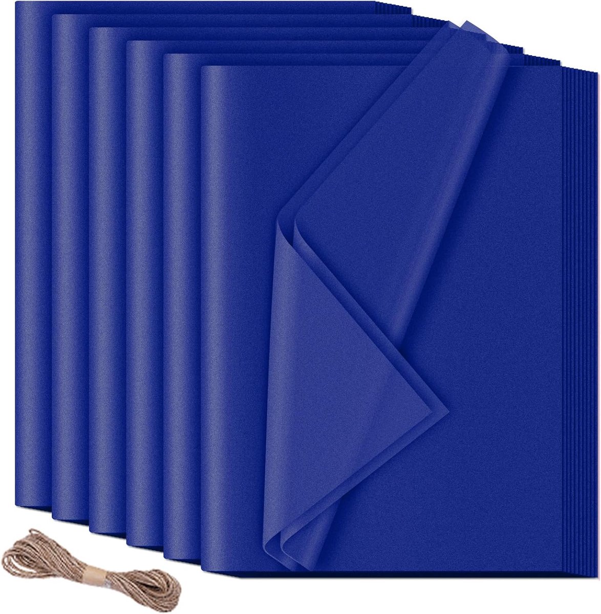 Zijdepapier verpakkingsmateriaal, 50 x 70 cm, blauw cadeaupapier, blauw, tissuepapier voor geschenkverpakkingen, handwerk, verjaardag, HXJDAM