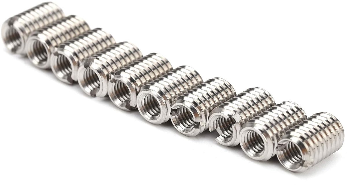 m5 Draadadapter M5-inzetstuk Roestvrij Staal 10-delig Reparatiemoer M8 X 1,25 12 mm