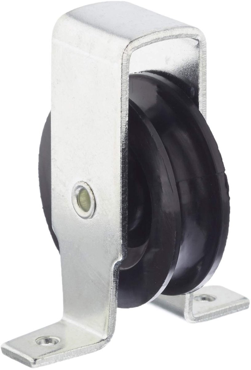 VPCP1 Katrolkoffer verzinkt staal om 20 kg vast te houden met rol 40 mm voor 6 mm Diameter touw