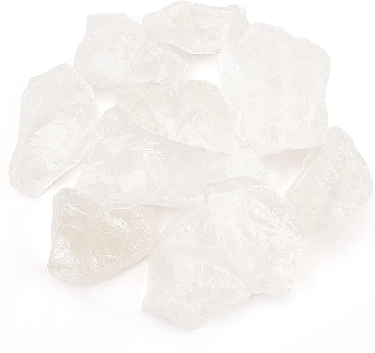 Pure White Ruwe Natuurlijke Rotskristal Kwarts Steen, Ruwe Heldere Kwarts Kristal Steen, Natuurlijke Heldere Kwarts Punten Stenen, Ruwe Kristal Collectie Natuurlijke Rotskristal Kwarts