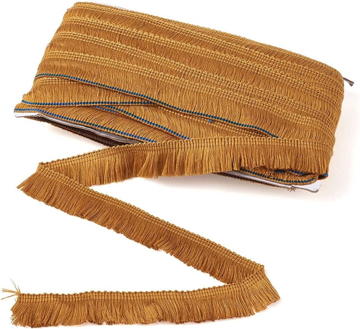 25 Meter Kwastje Fringe Trimmen 25Mm Polyester Kant Fringe Trim Kwastje Lint Voor Diy Latijnse Jurk Podium Kleding Naaien Accessoires, DarkGoldenrod