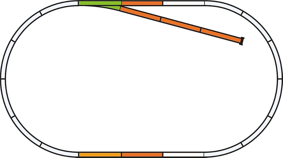 HO 55310 H0 A-rail opstartset, 26,8 x 9,4 x 3,2 cm