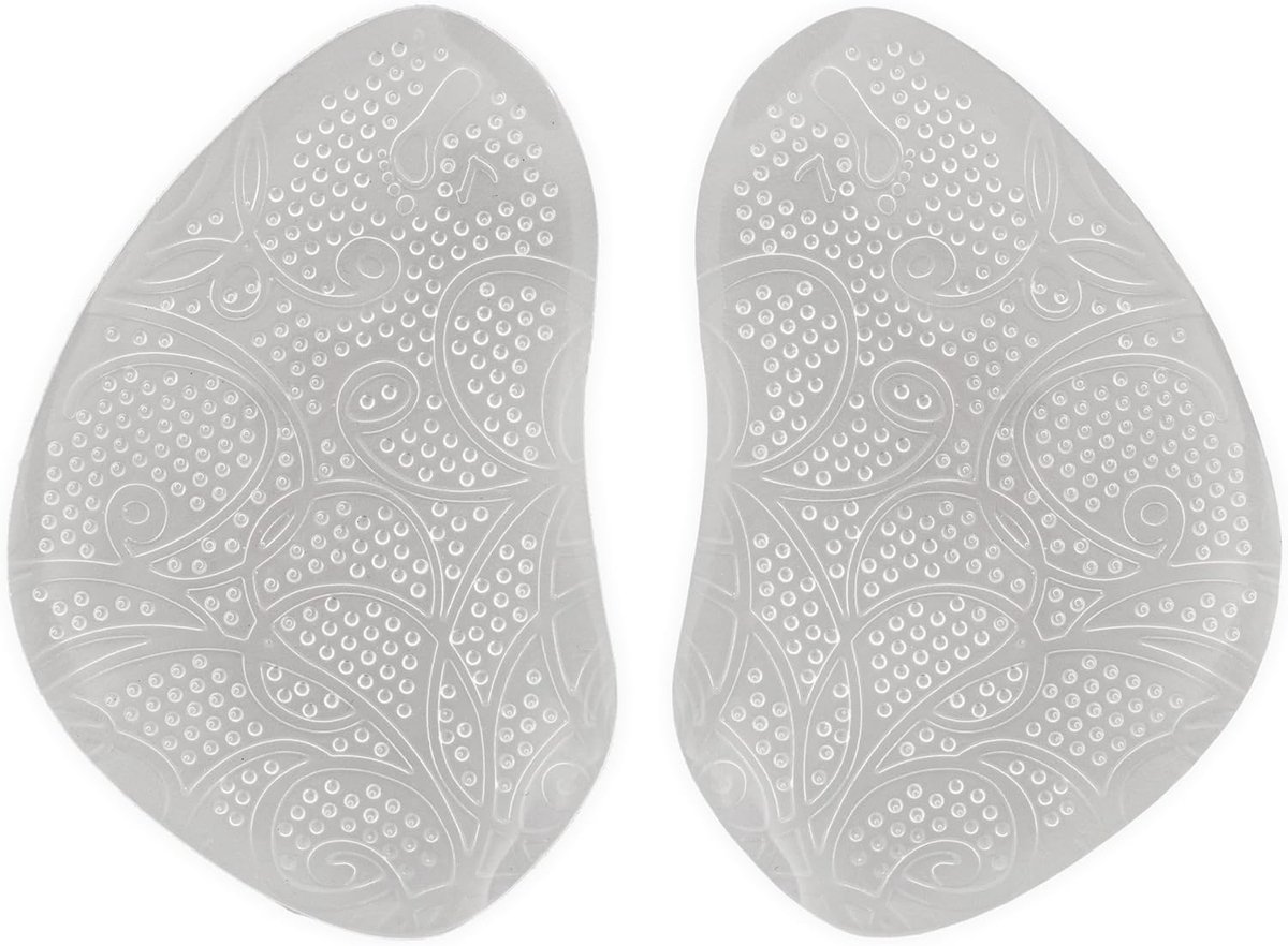 Antislip Gel Inlegzolen – Ultradunne gel inlegzolen, transparant, unisize – extra comfort & grip voor hakken en alledaagse schoenen – 1 paar