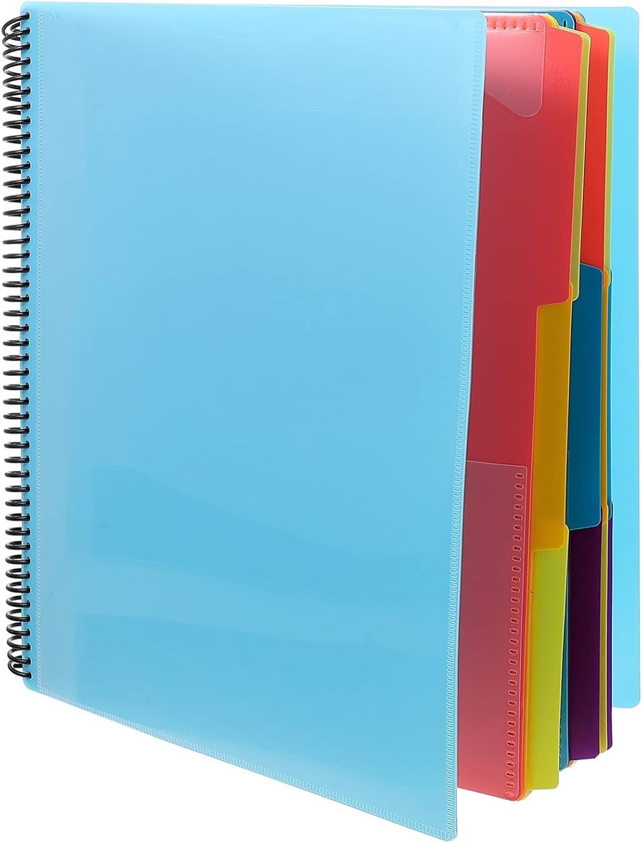 Boekenmap Uitwisbare Schrijven Tabbladen Bestanden Document Organisator Binder Spoel Classificeren Map Mappen Met Vakken Binder Scheidingsmap Opbergzak Spiraal Kantoor