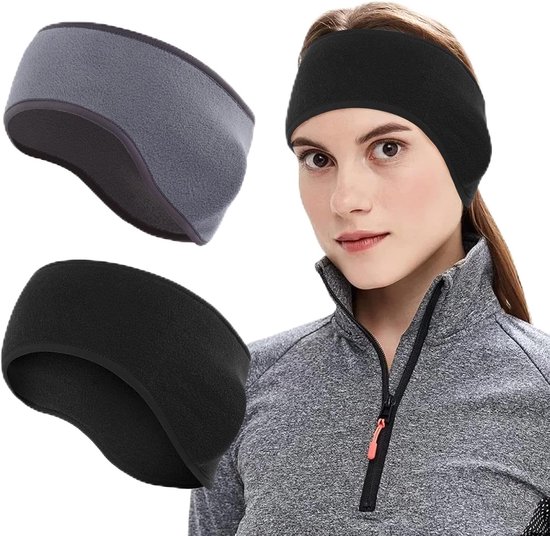 Lichtgewicht hoofdband voor oren, winter, hoofdband, warme stof, comfortabel, fleece, met volledige afdekking, rekbaar, uniseks, voor volwassenen, mannen, vrouwen, dagelijks sporten