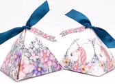 unicorn candy box - eenhoorn traktatie doosje (10 stuks)
