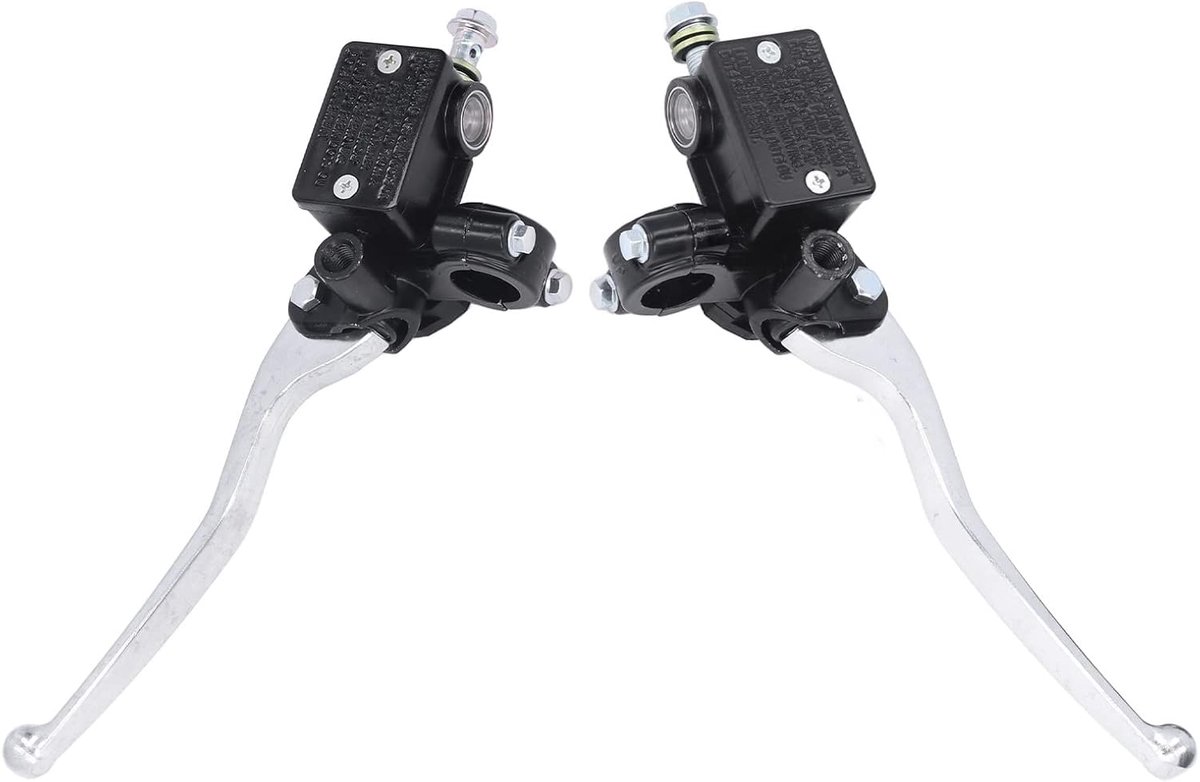 Motorfiets Stuur Hoofdremcilinder Koppelingshendel 2 Stuks 7/8in Rem Koppeling Pomp Hevels Links Rechts Vervanging voor Majesty Cruiser Scooter T2 T3 T5 T8