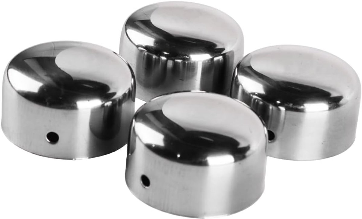 Leuning Eindkap 45mm Binnendiameter RVS Ronde Leuning Eindkappen voor Traptreden Leuning Fittingen en Afdekkingen