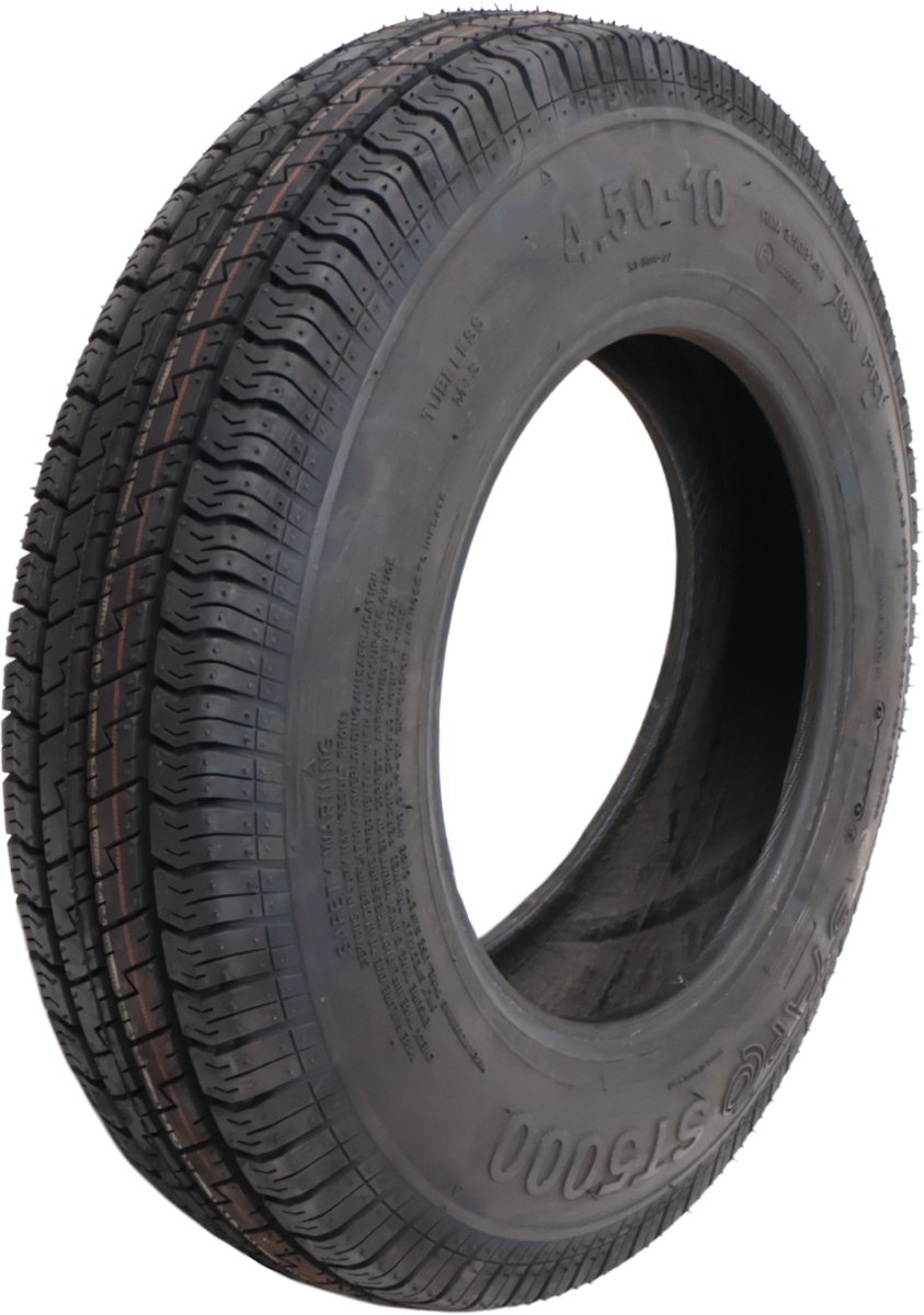 Tubeless band aanhanger - 4.50-10 - draagvermogen: 400 kg - 6PR