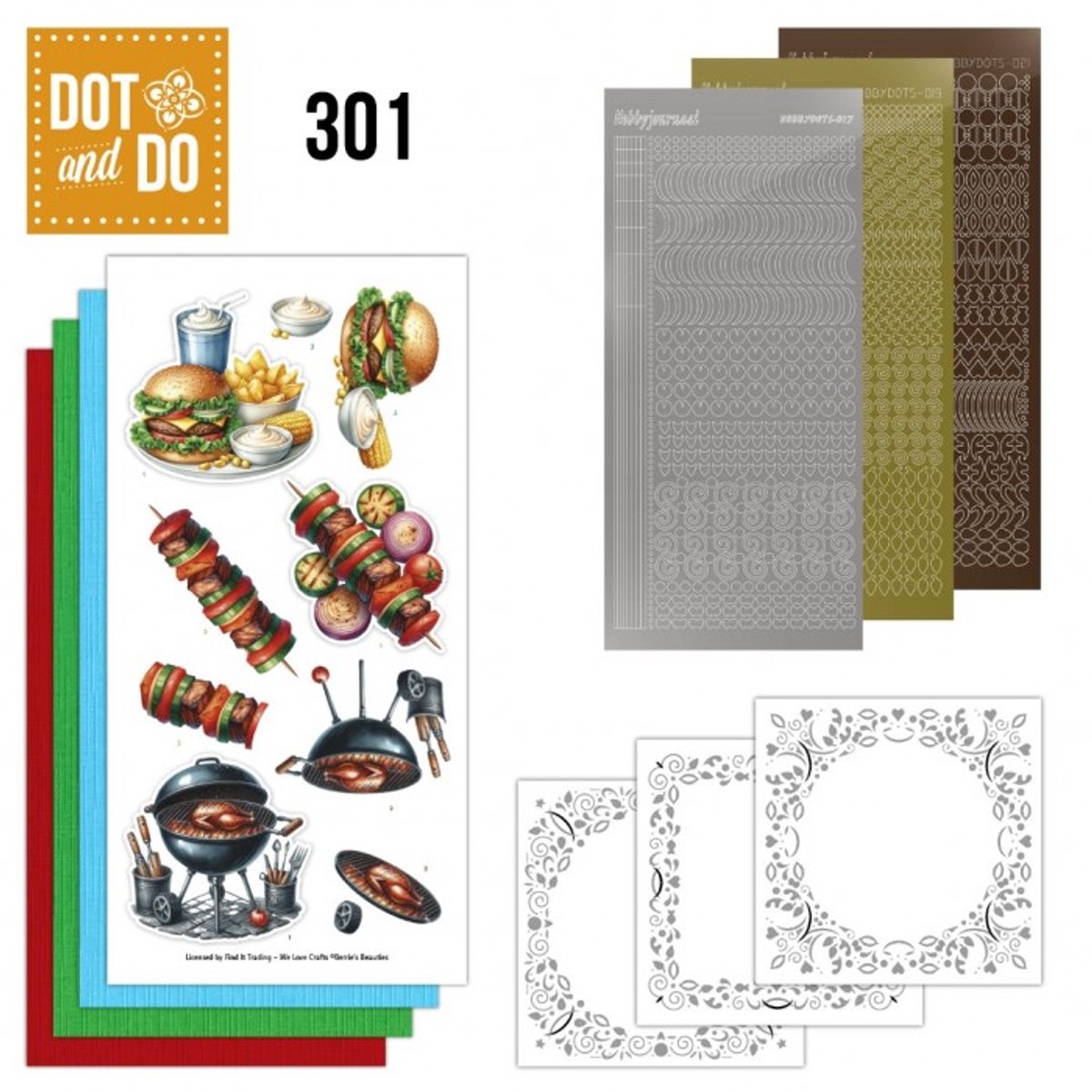Dot and Do 301 - Grillmasters - Hobbydots - Prachtige handgemaakte kaarten - Gratis verzonden - DODO301
