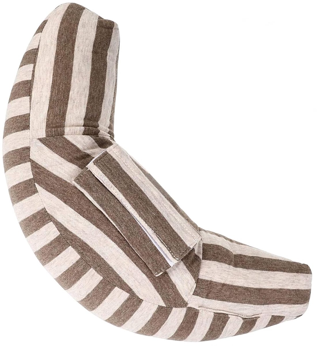 Auto Nek- en Schouderkussen - 30x15x11 cm - Zachte Hoofdsteun met Veiligheidsgordel - Geschikt voor Kinderen en Volwassenen - Universeel voor Alle Auto's - Bruin