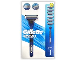Gillette Mach3 Sport scheermeshouder met 6 mesjes