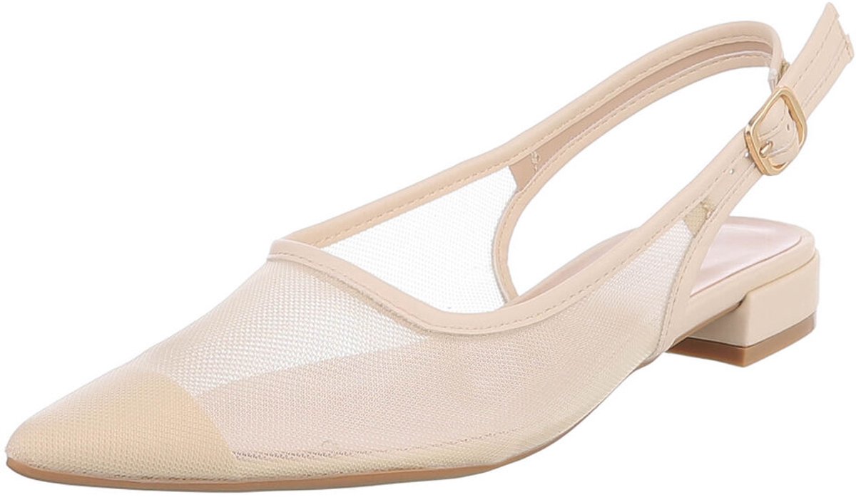 Slingback Pumps - Puntneus en lage hak - Dames Mt:36