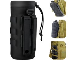 SnelShoppen - Tactical Bottle Holder 1000D Nylon Molle Waterfles Houder, Duurzaam en Lekvrij voor Camping, Hiking, Outdoor Sporten, Rugzak Accessoire