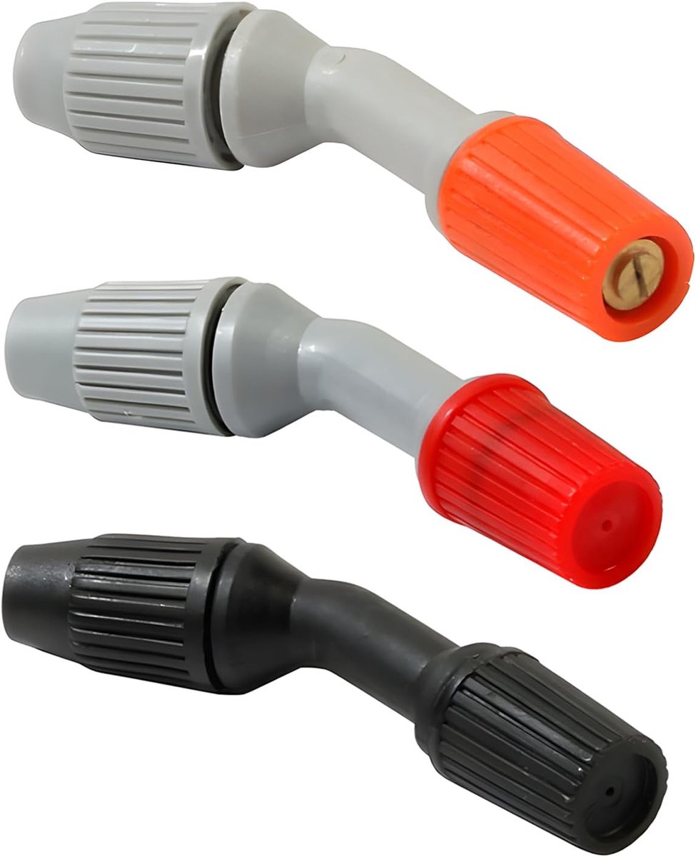 SnelShoppen - 3 Plastic Spray Nozzles voor Tuinirrigatie, Vervangnozzles voor Efficiënte Misting, Corrosiebestendig Materiaal, Ideaal voor Schoonmaken