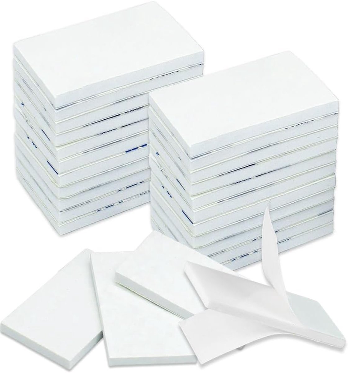SnelShoppen - 40 Stuks Dubbelzijdige Plakpads - Sterke Zware Zelfklevende Schuimplaten Rectangulaire Bevestigingsstickers voor Muren, Vloeren, Deuren,