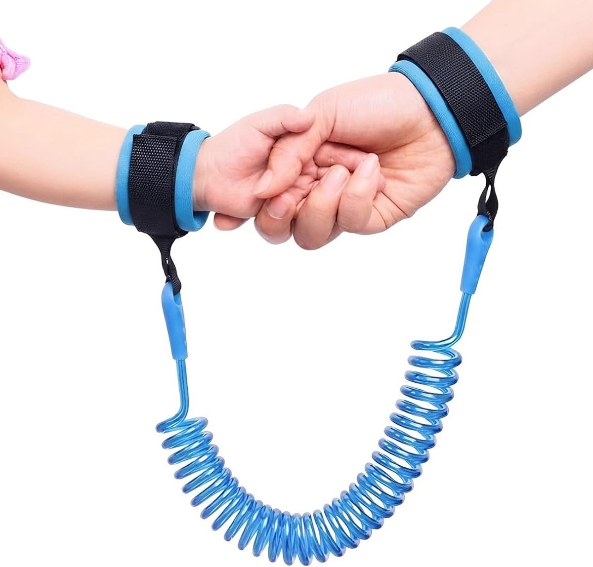 Anti-verlies armband voor kinderen, blauw, 2 m veiligheidsgordel voor wandelen, winkelen en reizen, geschikt voor 2-6 jaar