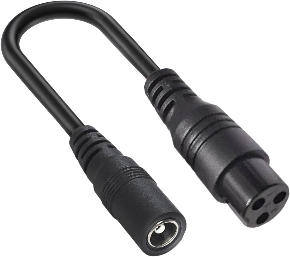 SnelShoppen - DC 5521 naar M16 Kabel 5.5mm x 2.1mm Bushing naar 3 Pin Female Adapter Verlengkabel voor Li-Ion Oplader 12.6V 14.6V 48V 54.6V