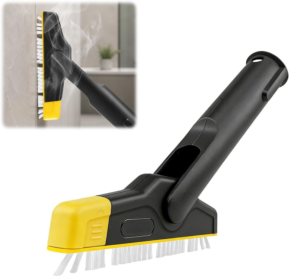 SnelShoppen - XXL Voegenborstel Set voor Stoomreiniger, Verstelbare Borstels voor Tegelvoegen, Professioneel Schoonmaken, Geschikt voor SC1 SC2 SC3