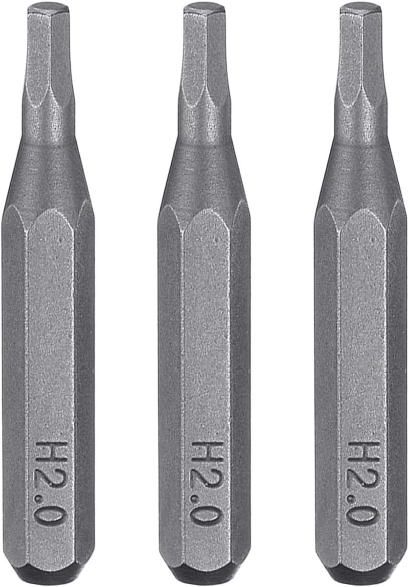 SnelShoppen - 3pcs H2.0 Hex Schroevendraaier Bit Set - 5/32 Inch Hex Shank - 28mm Lengte - Magnetische Hex Hoofd Bits - S2 Staal Voor Elektrische Schr