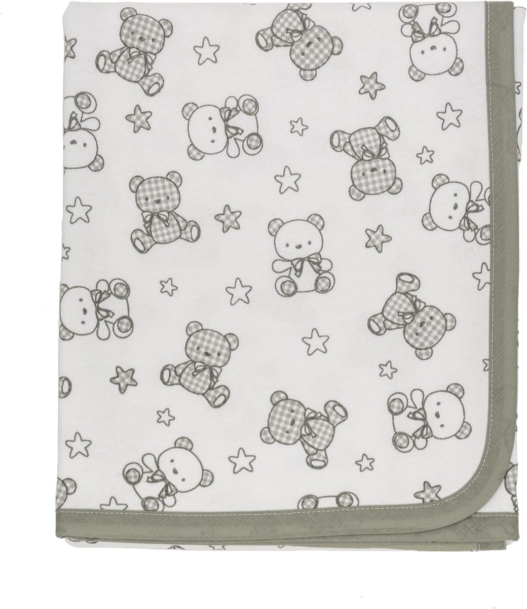 SnelShoppen - Ti TIN Baby Rolls, Dubbele Laag, Zacht en Absorberend 100% Katoen, Interlock Stof, Schattig Beerpatroon, Ideaal voor Baby's, Perfect voo