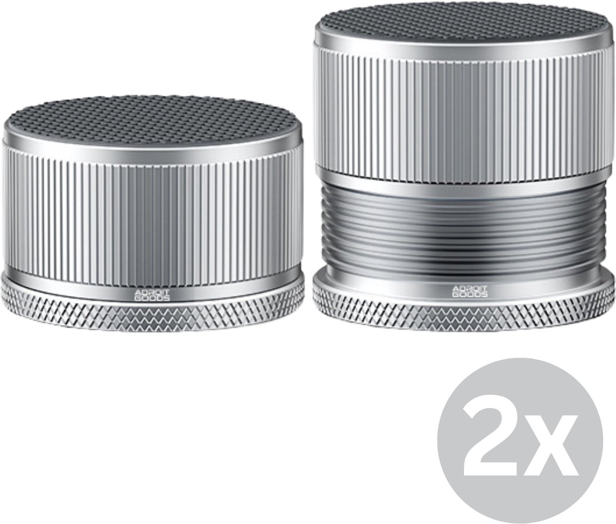 AdroitGoods Meubel Verhogers Set 2 Stuks Verstelbare Meubelpoot Verhogers Anti Slip Aluminium Verhogingsblokken Wasmachine Bed Kast 500KG