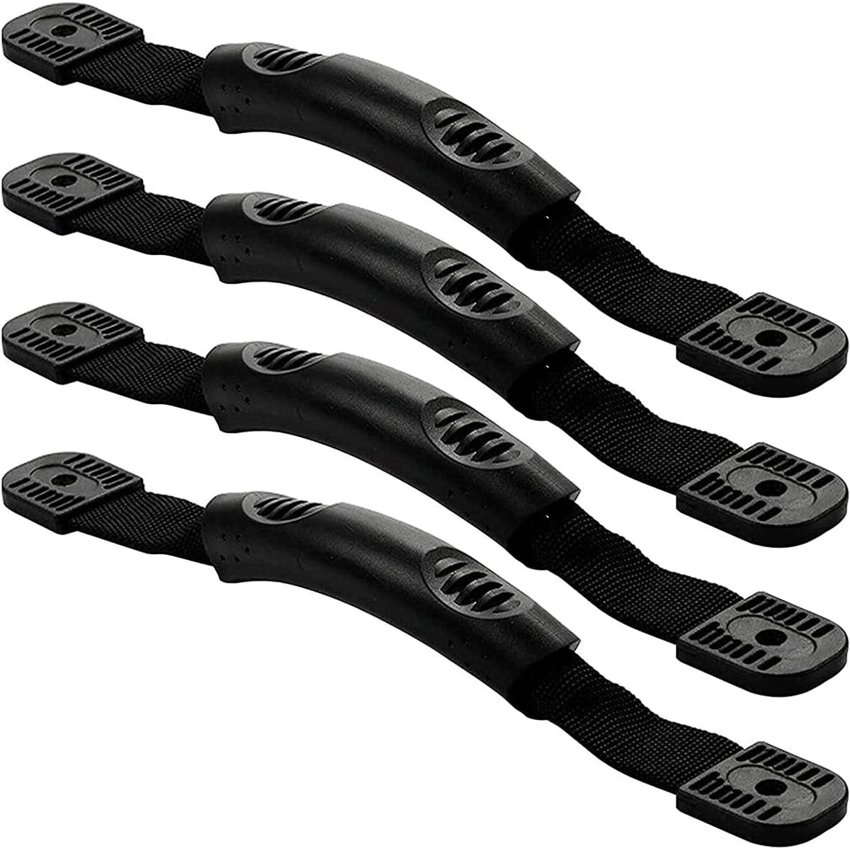 SnelShoppen - 4 Stuks Kayak Handgrepen Vervangingshandgrepen voor Kayaks, Kano's, Motorboten, Duurzame PVC Handgrepen, Ideaal voor Vervoer en Gebruik