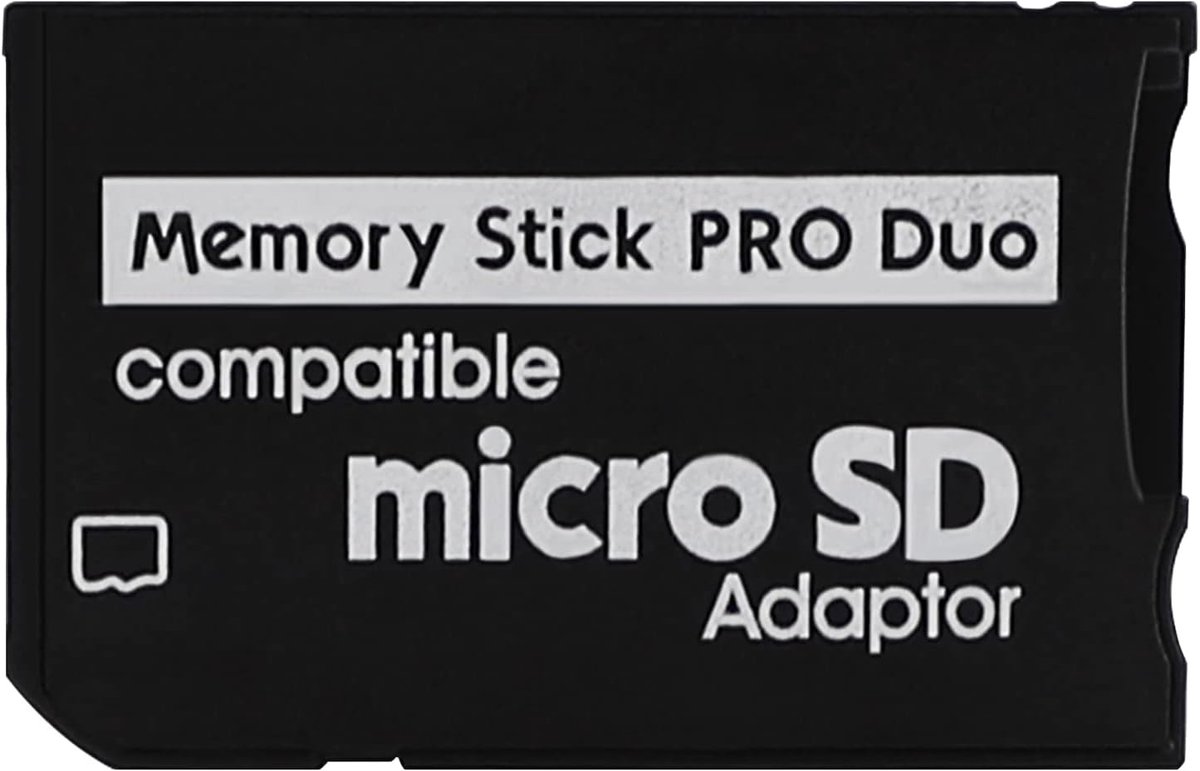 SnelShoppen - Micro SD Geheugenkaart Adapter voor PSP 1000/2000/3000, PSP Slim, Camera, Handycam - Ondersteunt tot 128GB