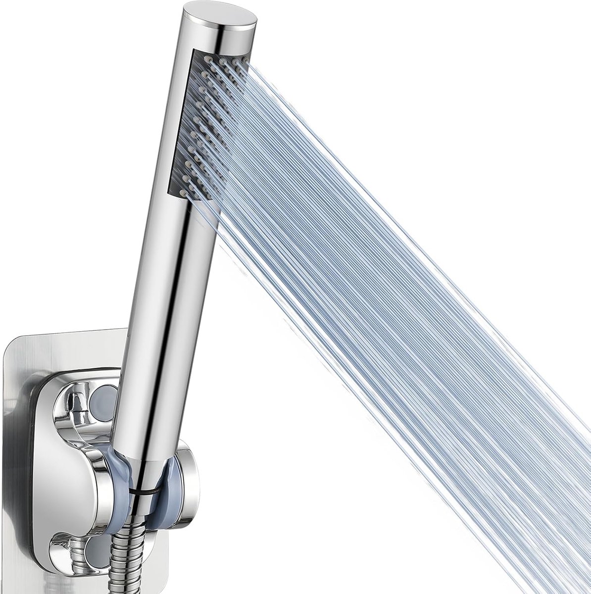SnelShoppen - Full Metal Hand Shower - Hoge Druk Douchesproeier met Handdouche - Chroom - Duurzaam Messing en Teflon Tape
