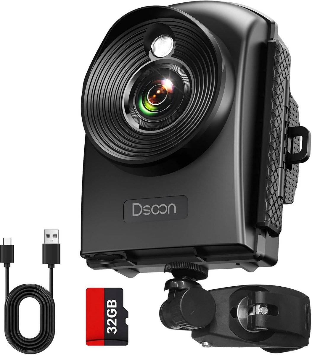 SnelShoppen - Dsoon Timelapse Camera - Outdoor Time Lapse Camera 1080p - IP66 Waterproof - 2.4 Inch LCD Display - 6 Maanden Batterijduur - 32GB TF Car
