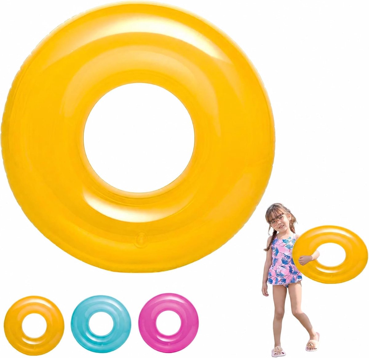 SnelShoppen - Inflatable Swimming Ring voor Volwassenen - Dikke PVC Zwemring - Ergonomisch Ontwerp - Perfect voor Zwembad, Strand, Vakantie en Waterpr