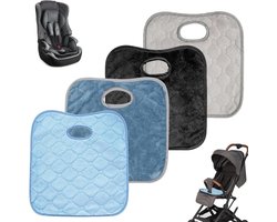 SnelShoppen - 4 Stuks Kinderstoelonderlegger Auto - Waterdicht, Lekvrij, Universele Beschermers voor Kinderzitjes en Kinderwagens - Ideaal voor Potjet