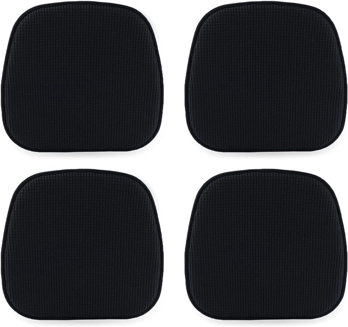 Set van 4 Stoelkussens 40x38cm met Ruitpatroon - Antislip, Wasbaar en Geschikt voor Binnen en Buiten voor Tuinstoelen