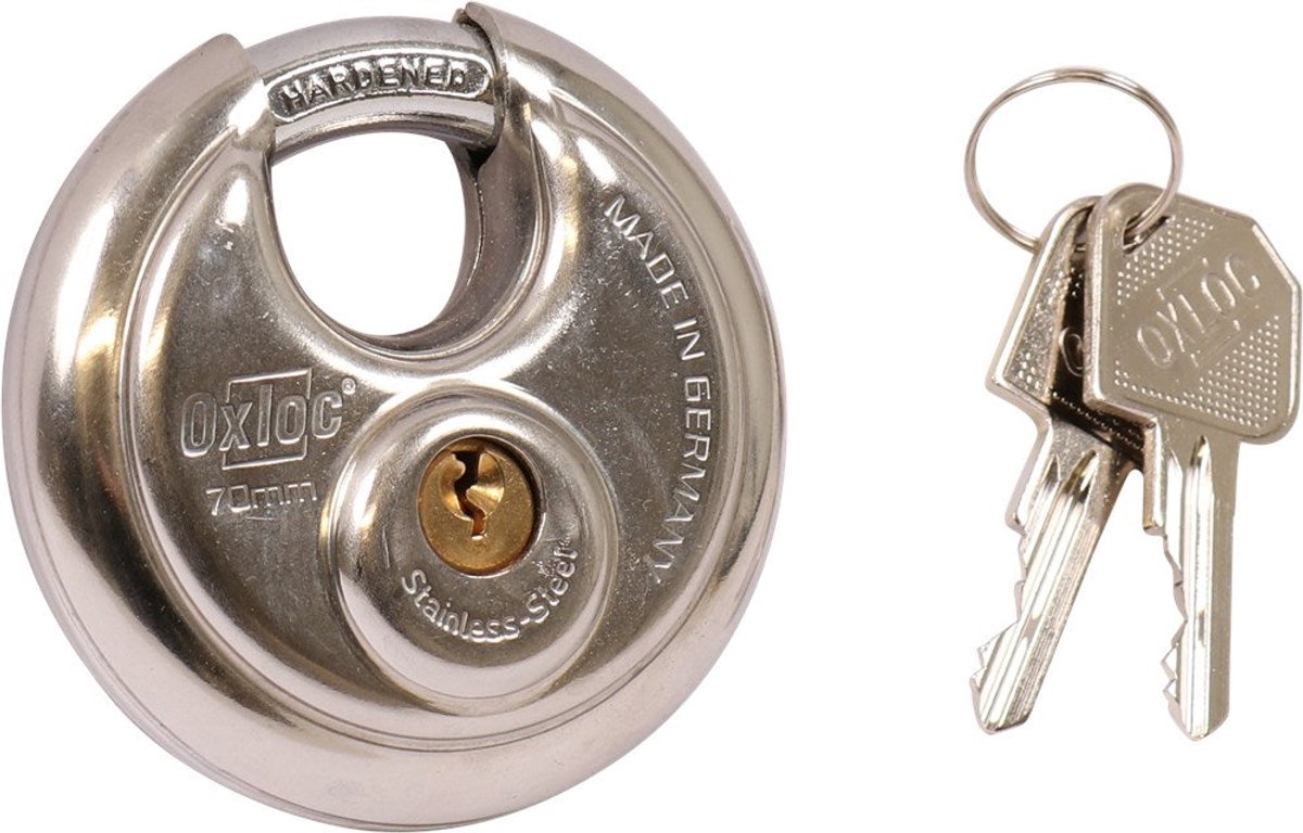 Oxloc HANGSLOT DISCUS RVS 70MM GS KA 703
