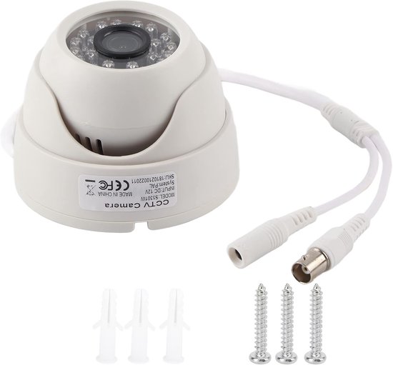 SnelShoppen - CCTV Camera Dome 1080P HD met 3.6mm Lens, Infrared Nachtzicht, 24 LED's, 4-in-1 Beveiligingscamera voor Binnen en Buiten van Snelshoppen — afbeelding 5
