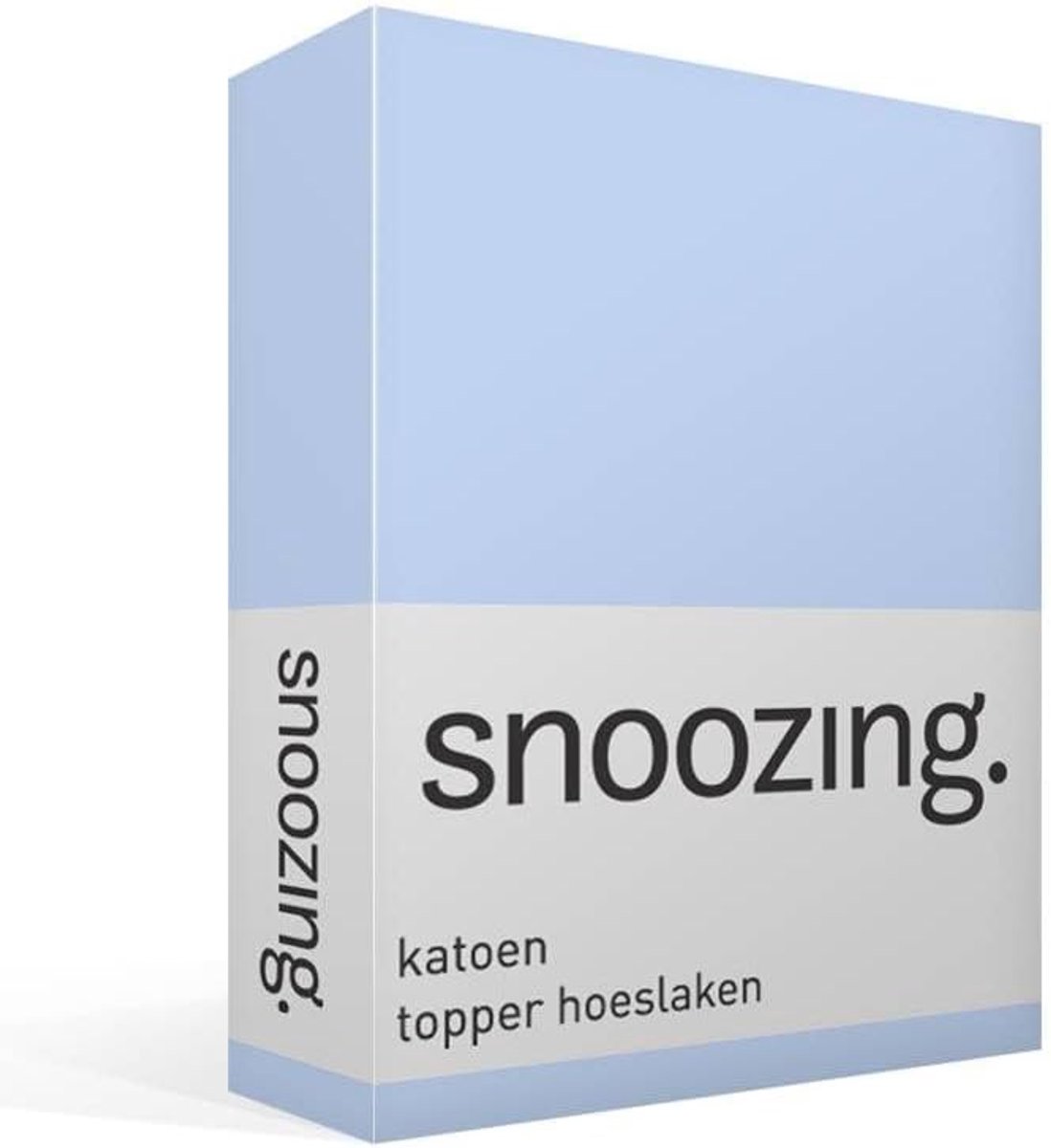 SnelShoppen - Topper Fitted Sheet 160x210 cm - Katoen - Luxe Elastiek - Geschikt voor Matrassen tot 10 cm - Zacht - Sky Kleur - Perfect voor Slaapkame